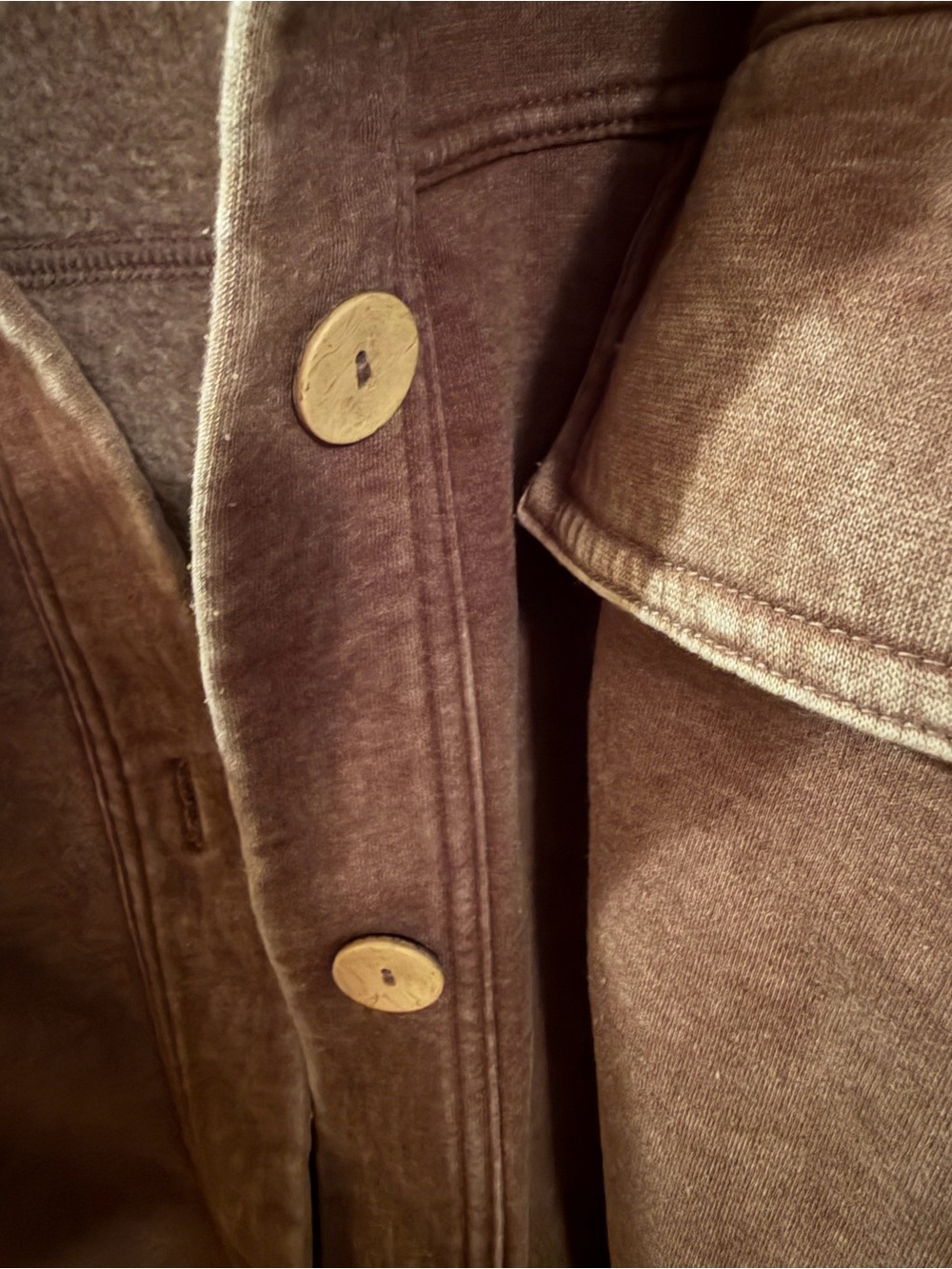 Zenana Outfitters Brown Utility Jacket with Flap Pockets - Picture 2 of 5